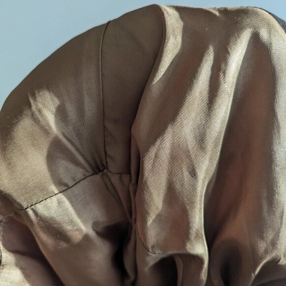 Vintage quilted velour bomber jacket - Picture 6 of 6